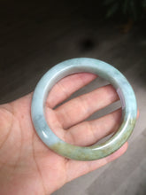Load image into Gallery viewer, 57.4mm Certified Type A 100% Natural green/brown jadeite jade bangle E59-2113
