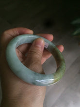 Load image into Gallery viewer, 57.4mm Certified Type A 100% Natural green/brown jadeite jade bangle E59-2113
