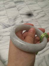 Load image into Gallery viewer, 57.4mm 100% natural Type A light green style jadeite jade bangle AB36-8519
