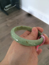 Load image into Gallery viewer, Certificated 54.5mm Type A 100% Natural apple green jadeite jade bangle X3-6557

