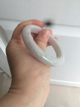 Load image into Gallery viewer, 55.5 mm Certified type A 100% Natural sunny green light purple Jadeite bangle AD54-1106 卖了
