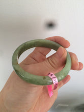 Load image into Gallery viewer, Certificated 54.5mm Type A 100% Natural apple green jadeite jade bangle X3-6557
