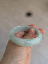Load image into Gallery viewer, 51.5mm certified type A 100% Natural light green white oval Jadeite Jade bangle AQ6-9925
