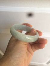 Load image into Gallery viewer, 51.5mm certified type A 100% Natural light green white oval Jadeite Jade bangle AQ6-9925
