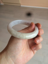 Load image into Gallery viewer, 55.5 mm Certified type A 100% Natural light purple/white/beige Jadeite bangle U117-6543

