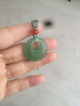 Load image into Gallery viewer, 24.6mm Certified 100% natural green aventurine jade (东陵玉) necklace m41 (add-on item.)
