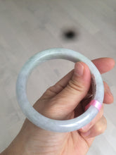 Load image into Gallery viewer, 57.9mm certified Type A 100% Natural light green/purple Jadeite Jade bangle AB39-3905

