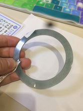 Load image into Gallery viewer, 58.1mm Certified Type A 100% Natural green/blue/gray/yellow super thin style Guatemala Jadeite bangle M51-7049
