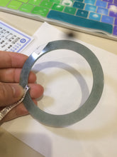Load image into Gallery viewer, 58.1mm Certified Type A 100% Natural green/blue/gray/yellow super thin style Guatemala Jadeite bangle M51-7049
