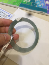 Load image into Gallery viewer, 58.1mm Certified Type A 100% Natural green/blue/gray/yellow super thin style Guatemala Jadeite bangle M51-7049
