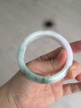Load image into Gallery viewer, 53.7mm Certified Type A 100% Natural green/purple/brown Jadeite Jade bangle AR57-9788
