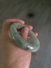 Load image into Gallery viewer, 54.5mm Certified Type A 100% Natural watery light green jadeite jade bangle D61
