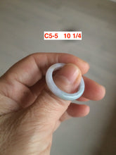 Load image into Gallery viewer, Size 3-10 1/4 100% natural type A gree/white/purple/yellow jadeite jade band ring C5 (Add on item! not sale individually)
