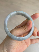 Load image into Gallery viewer, 57.4mm certified Type A 100% Natural light green/purple/gray Jadeite Jade bangle AM39-0734
