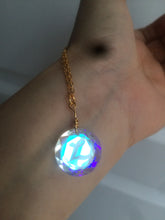 Load image into Gallery viewer, 17mm faceted glass crystal Initial letter &quot;C&quot; &quot;H&quot; &quot;K&quot; &quot;L&quot; &quot;R&quot; pendant (necklace) AD4 Add on item, not sale individually.
