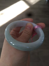 Load image into Gallery viewer, 54.8mm certified type A 100% Natural light green Jadeite Jade bangle  X16-5610
