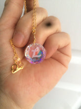 Load image into Gallery viewer, 17mm faceted glass crystal Initial letter &quot;C&quot; &quot;H&quot; &quot;K&quot; &quot;L&quot; &quot;R&quot; pendant (necklace) AD4 Add on item, not sale individually.
