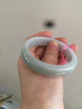 Load image into Gallery viewer, 54.8mm certified type A 100% Natural light green Jadeite Jade bangle  X16-5610
