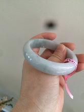 Load image into Gallery viewer, 54.8mm certified type A 100% Natural light green Jadeite Jade bangle  X16-5610
