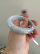 Load image into Gallery viewer, 54.8mm certified type A 100% Natural light green Jadeite Jade bangle  X16-5610

