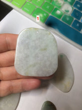 Load image into Gallery viewer, 100% Natural icy watery light green/white Jadeite gua sha (刮痧) Jadeite jade AF18 (Add on item! not sale individually)
