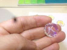 Load image into Gallery viewer, 17mm faceted glass crystal Initial letter &quot;C&quot; &quot;H&quot; &quot;K&quot; &quot;L&quot; &quot;R&quot; pendant (necklace) AD4 Add on item, not sale individually.
