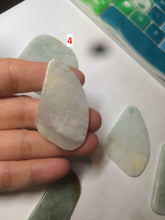 Load image into Gallery viewer, 100% Natural icy watery light green/white Jadeite gua sha (刮痧) Jadeite jade AF18 (Add on item! not sale individually)
