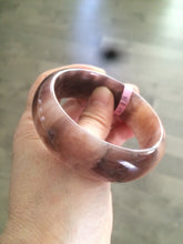 Load image into Gallery viewer, 56.8mm 100% natural red/purple/violet Quartzite (Shetaicui jade) bangle Y12
