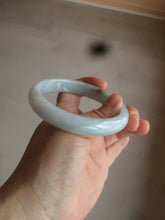 Load image into Gallery viewer, 58.8mm certified Type A 100% Natural light green/purple Jadeite bangle D85-1702
