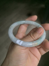 Load image into Gallery viewer, 54mm certified 100% natural type A green purple yellow round cut jadeite jade bangle AS4-0517
