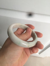 Load image into Gallery viewer, 56.3mm certified 100% natural Type A light green/white jadeite jade bangle AR65-7520
