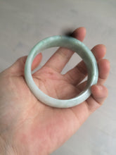 Load image into Gallery viewer, 56.3mm certified 100% natural Type A light green/white jadeite jade bangle AB88-1153
