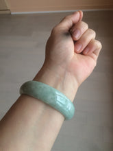 Load image into Gallery viewer, 56.3mm certified 100% natural Type A light green/white jadeite jade bangle AB88-1153
