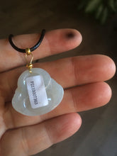 Load image into Gallery viewer, Certified 100% Natural white happy buddha jadeite Jade pendant necklace AF42-7363

