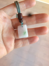 Load image into Gallery viewer, 100% Natural sunny green/purple scale weight jadeite Jade pendant necklace AF40
