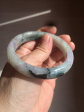 Load image into Gallery viewer, 56.5mm certified 100% natural Type A green purple jadeite jade bangle AM11-5607
