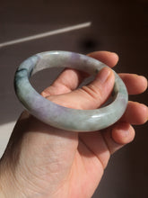 Load image into Gallery viewer, 56.5mm certified 100% natural Type A green purple jadeite jade bangle AM11-5607
