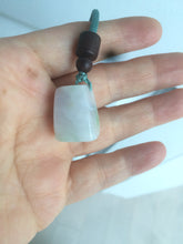 Load image into Gallery viewer, 100% Natural sunny green/purple scale weight jadeite Jade pendant necklace AF40
