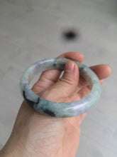 Load image into Gallery viewer, 56.5mm certified 100% natural Type A green purple jadeite jade bangle AM11-5607
