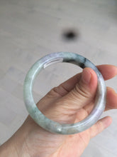 Load image into Gallery viewer, 56.5mm certified 100% natural Type A green purple jadeite jade bangle AM11-5607
