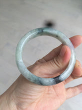 Load image into Gallery viewer, 56.5mm certified 100% natural Type A green purple jadeite jade bangle AM11-5607
