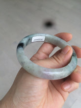 Load image into Gallery viewer, 56.5mm certified 100% natural Type A green purple jadeite jade bangle AM11-5607
