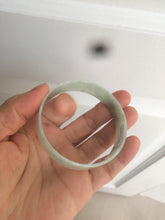 Load image into Gallery viewer, 54.3mm Certified Type A 100% Natural apple green thin jadeite jade bangle AQ47-8070
