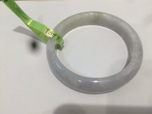 Load image into Gallery viewer, 54.3mm certifed 100% natural certified watery light green/white jadeite jade bangle Q88-7697
