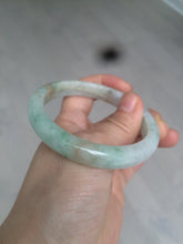 Load image into Gallery viewer, 56mm 100% natural certified icy sunny green/red/white jadeite jade bangle AT52-8745
