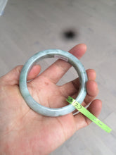 Load image into Gallery viewer, 55mm Certified type A 100% Natural green/white Jadeite bangle KS74-1313

