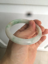 Load image into Gallery viewer, 56mm 100% natural certified icy sunny green/red/white jadeite jade bangle AT52-8745
