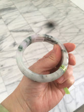 Load image into Gallery viewer, 58.5mm certified Type A 100% Natural green/purple Jadeite Jade bangle AH46-6207
