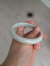 Load image into Gallery viewer, 57.5mm Certified Type A 100% Natural light green Jadeite Jade bangle AQ44
