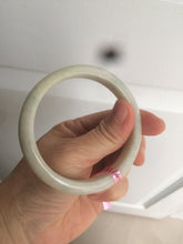 Load image into Gallery viewer, 57.5mm Certified Type A 100% Natural light green Jadeite Jade bangle AQ44
